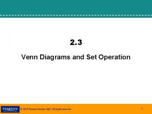 2 3 Venn Diagrams and Set Operation 2010