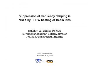 Suppression of frequency chirping in NSTX by HHFW
