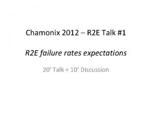 Chamonix 2012 R 2 E Talk 1 R