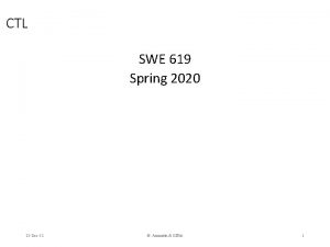 CTL SWE 619 Spring 2020 22 Dec21 Ammann