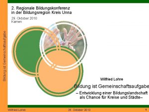 2 Regionale Bildungskonferenz in der Bildungsregion Kreis Unna