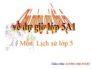 Mn Lch s lp 5 Gio vin LNG