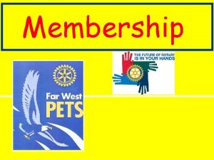 Membership Do Clubs Need New Members MEMBERSHIP How
