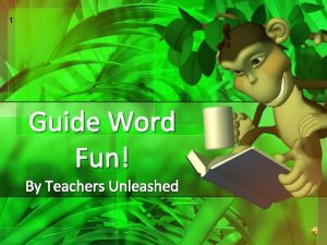 1 Guide Word Fun By Teachers Unleashed 2