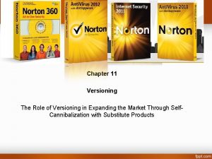 Chapter 11 Versioning The Role of Versioning in