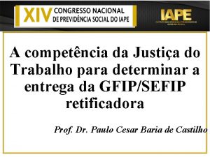 A competncia da Justia do Trabalho para determinar