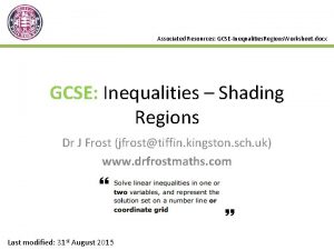 Associated Resources GCSEInequalities Regions Worksheet docx GCSE Inequalities