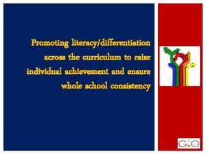 Promoting literacydifferentiation across the curriculum to raise individual