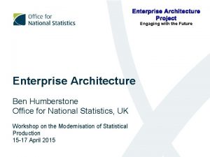 Enterprise Architecture Project Engaging with the Future Enterprise