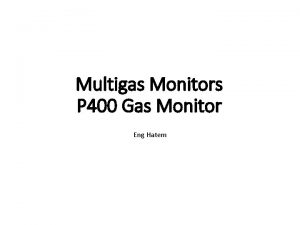 Multigas Monitors P 400 Gas Monitor Eng Hatem