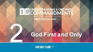 2 MIKE MAZZALONGO God First and Only Review
