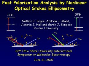 Fast Polarization Analysis by Nonlinear Optical Stokes Ellipsometry