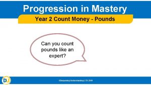 Progression in Mastery Year 2 Count Money Pounds