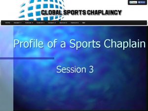 What is a sports chaplain