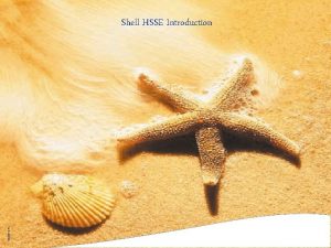 Copyright SIPC Shell HSSE Introduction Topics Objective 2007