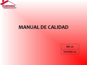 MANUAL DE CALIDAD MC01 Versin 02 RESEA HISTORICA