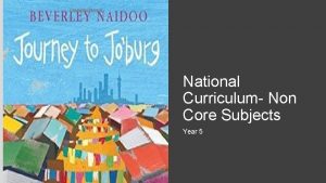 National Curriculum Non Core Subjects Year 5 Knowledge