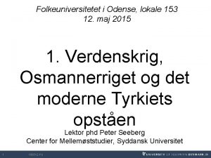 Folkeuniversitetet i Odense lokale 153 12 maj 2015