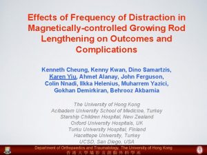 Effects of Frequency of Distraction in Magneticallycontrolled Growing