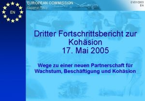 EUROPEAN COMMISSION Regional Policy 01012003 EN EN Dritter