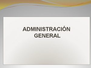 ADMINISTRACIN GENERAL IMPLICACIONES DE LA TEORIA NEOCLASICA DEPARTAMENTALIZACIN