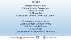 15 11 2017 Pressekonferenz zum Internationalen Tag gegen