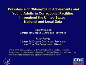 Prevalence of Chlamydia in Adolescents and Young Adults