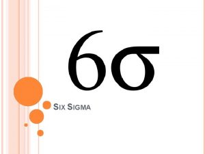 SIX SIGMA HISTORY Six Sigma is the hottest