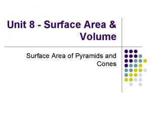 Unit 8 Surface Area Volume Surface Area of