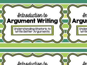 What is Argument Writing An argument essay is