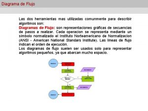 Diagrama de Flujo Las dos herramientas mas utilizadas