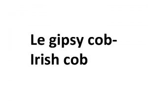 Le gipsy cob Irish cob Standard de la