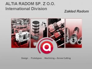 ALTIA RADOM SP Z O O International Division