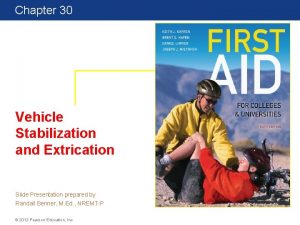 Chapter 30 First Aid for Colleges and Universities