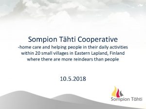 Sompion Thti Cooperative home care and helping people
