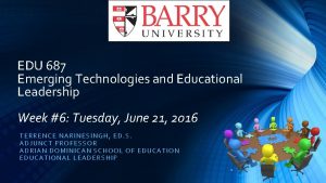 EDU 687 Emerging Technologies and Educational Leadership Week