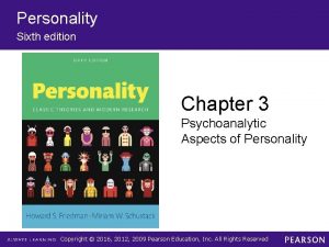 Personality Sixth edition Chapter 3 Psychoanalytic Aspects of