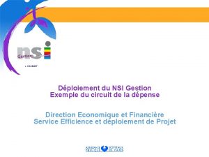 L CHARMET Dploiement du NSI Gestion Exemple du