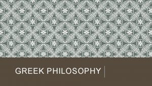 GREEK PHILOSOPHY BIOGRAPHY OF SOCRATES 469 399 B