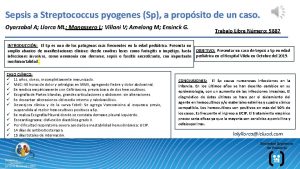 Sepsis a Streptococcus pyogenes Sp a propsito de