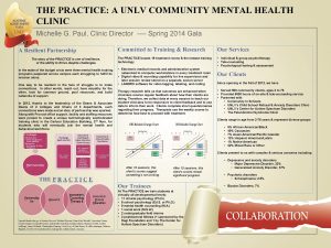 THE PRACTICE A UNLV COMMUNITY MENTAL HEALTH CLINIC