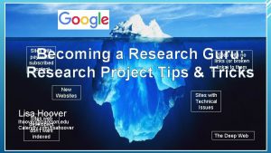 Becoming a Research Guru Research Project Tips Tricks