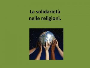 La solidariet nelle religioni Elemosina solidariet nellIslam Gli