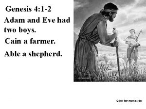 Genesis 4 1 2 Adam and Eve had