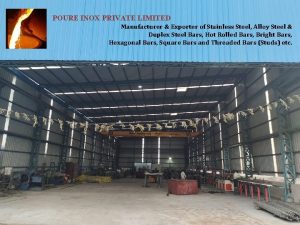 POURE INOX PRIVATE LIMITED Manufacturer Exporter of Stainless