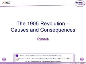 The 1905 Revolution Causes and Consequences Russia This