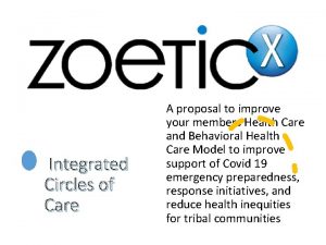 Integrated Circles of Care A proposal to improve
