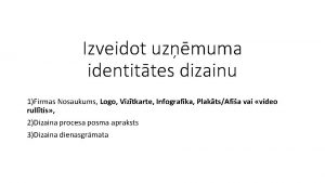 Izveidot uzmuma identittes dizainu 1Firmas Nosaukums Logo Viztkarte