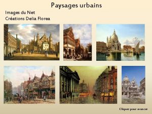 Paysages urbains Images du Net Crations Delia Florea