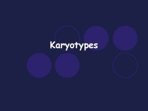 Karyotypes Karyotypes l To analyze chromosomes cell biologists